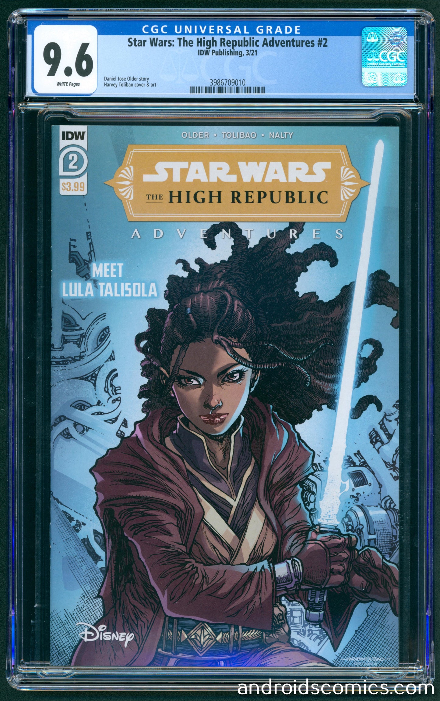 Star Wars the High Republic Adventures #2CGC 9.6 1st App. of Marchion Ro