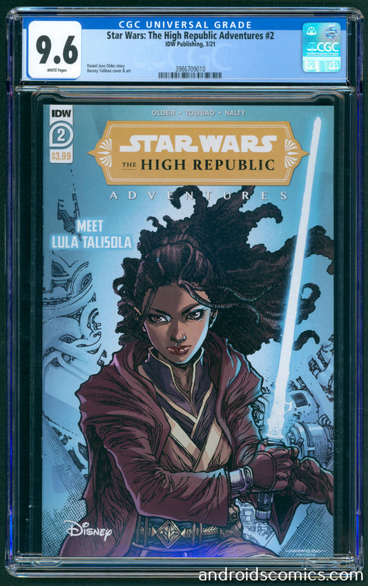 Star Wars the High Republic Adventures #2CGC 9.6 1st App. of Marchion Ro