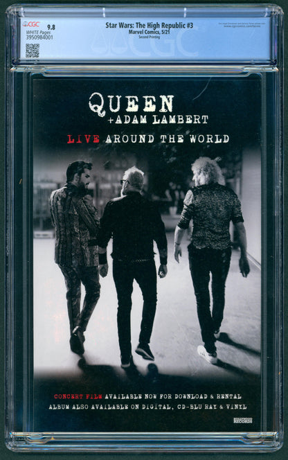 Star Wars The High Republic #3  CGC 9.8  2nd print 1st App. of the Drengir