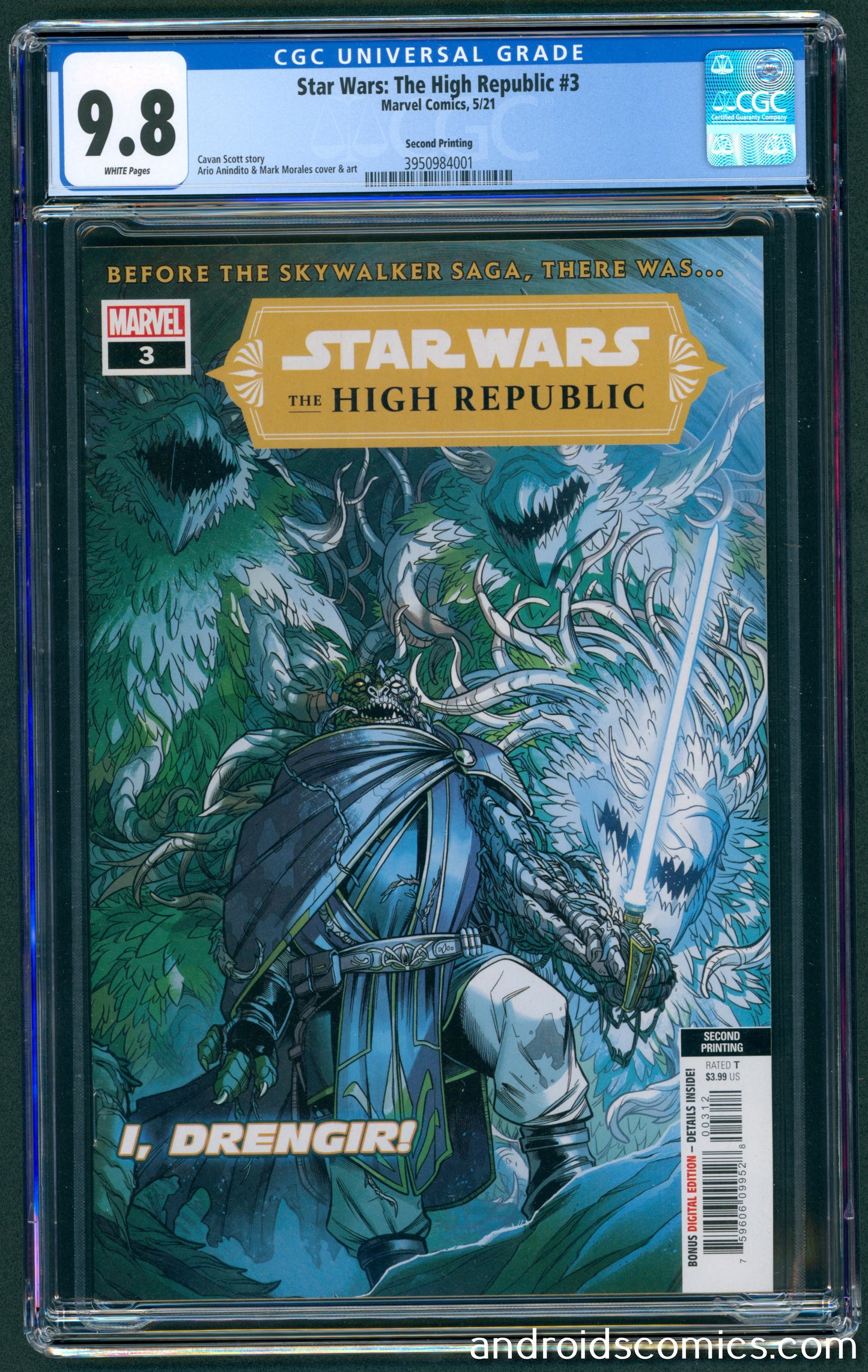 Star Wars The High Republic #3  CGC 9.8  2nd print 1st App. of the Drengir