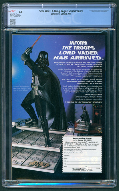 Star Wars X-Wing Rogue Squadron #1  CGC 9.8