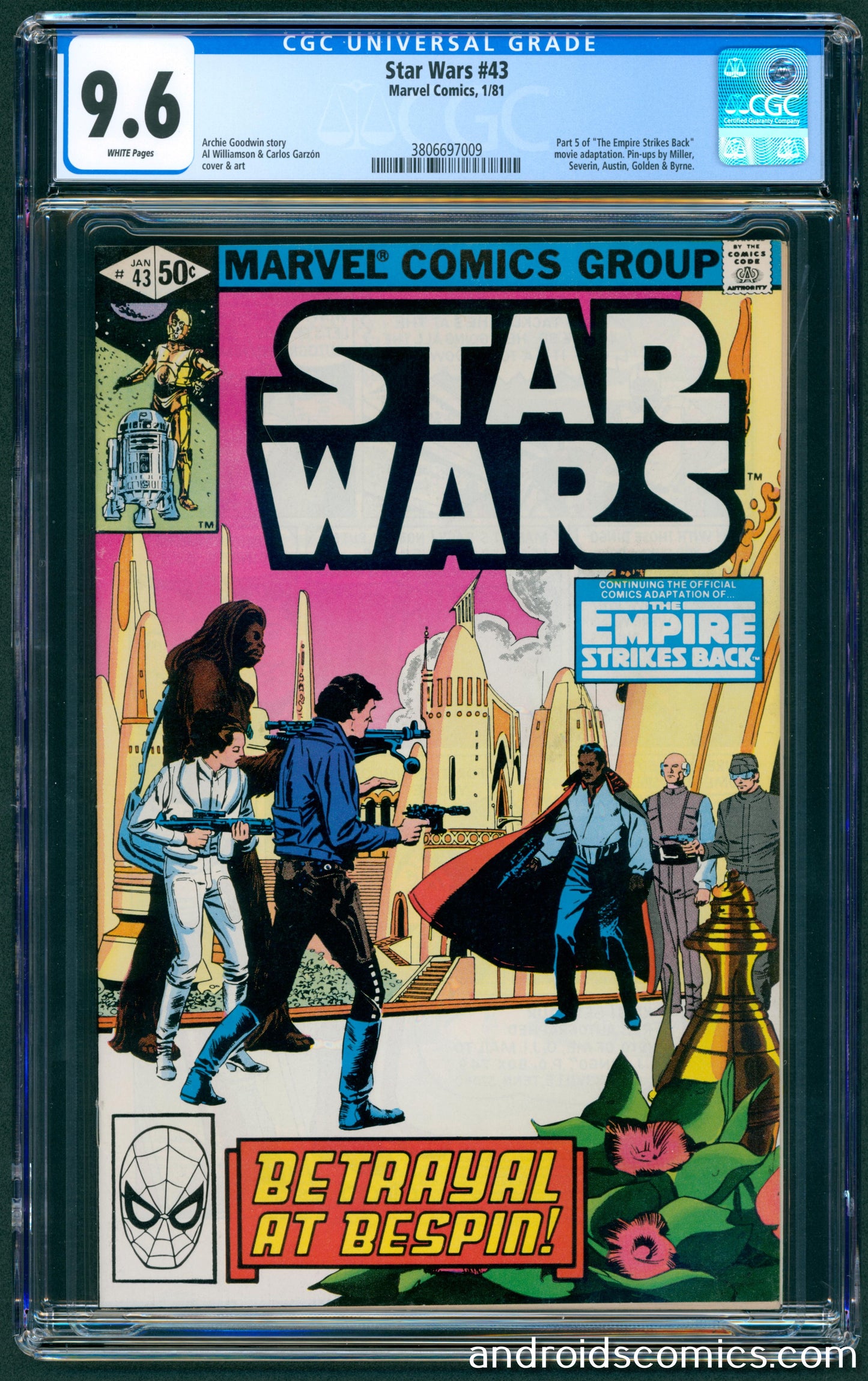 Star Wars #43  CGC 9.6  1st App. of Lando Calrissian