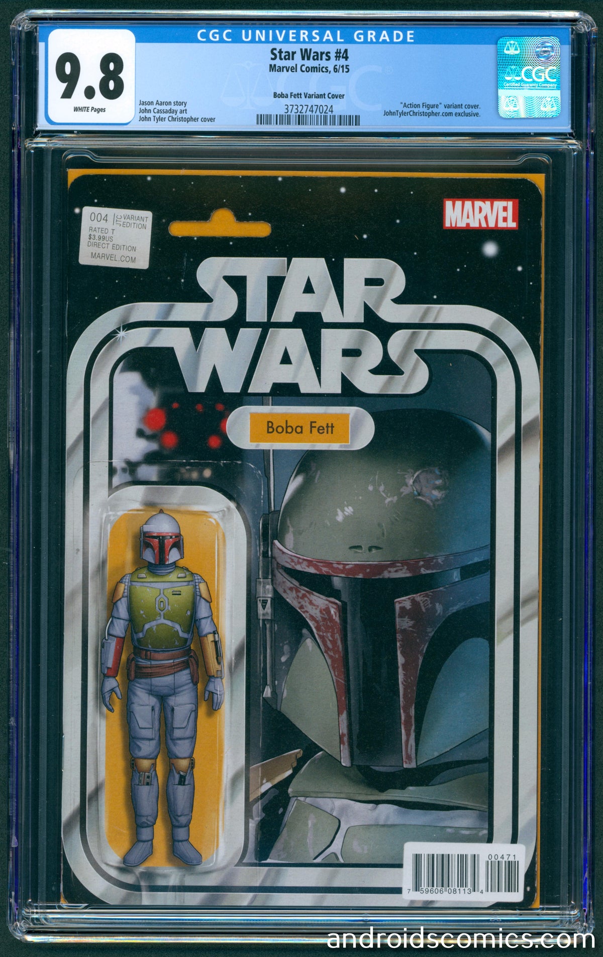 Star Wars #4 Boba Fett Action Figure Cover CGC 9.8