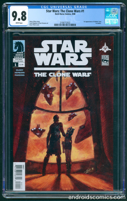 Star Wars: The Clone Wars #1  CGC 9.8  1st App. of Ahsoka Tano