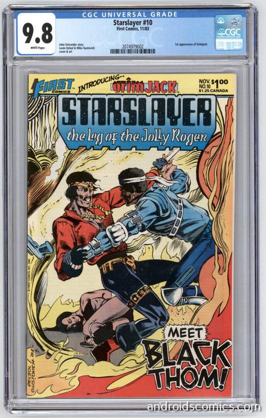 Starslayer #10  CGC 9.8  1st full App. of Grimjack