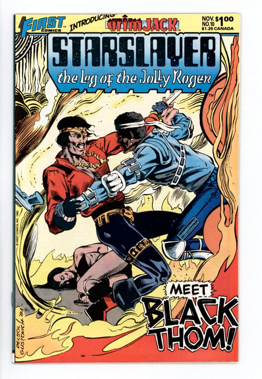 Starslayer #10  VF/NM  1st full appearance of Grimjack