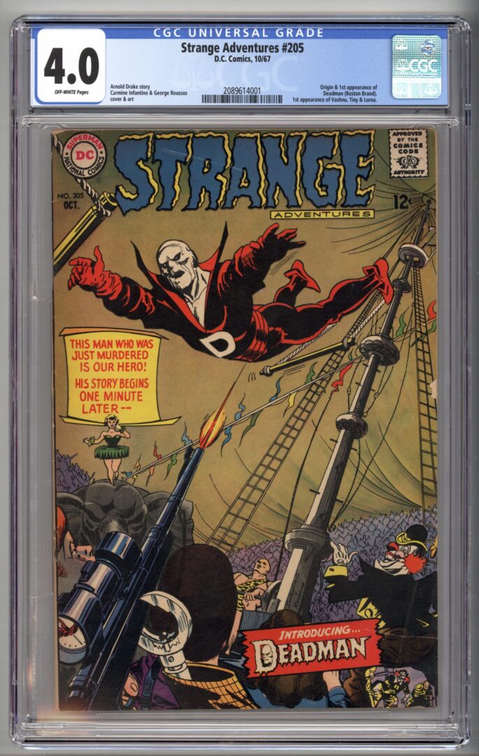 Strange Adventures #205  CGC 4.0  Origin & 1st appearance of Deadman