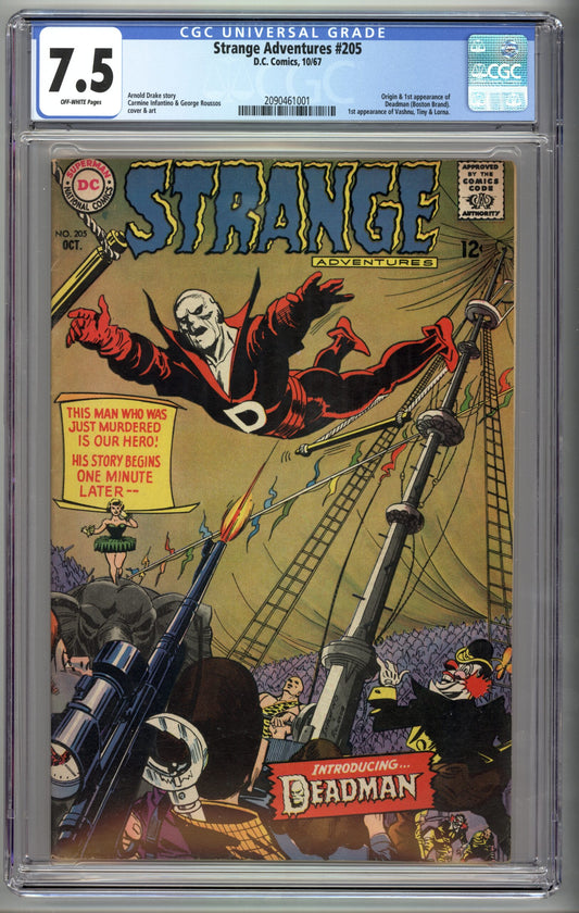 Strange Adventures #205  CGC 7.5  1st appearance of Deadman (Boston Brand)