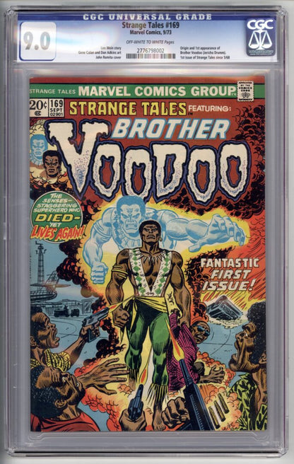 Strange Tales #169  CGC 9.0  Origin and 1st appearance of Doctor Voodoo