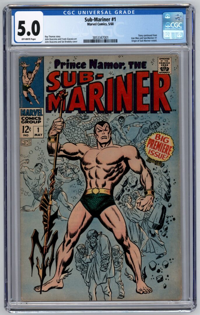 Sub-Mariner #1  CGC 5.0  Origin of Sub-Mariner retold