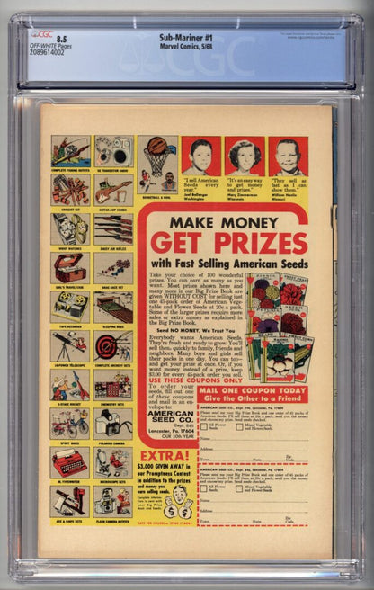 Sub-Mariner #1  CGC 8.5