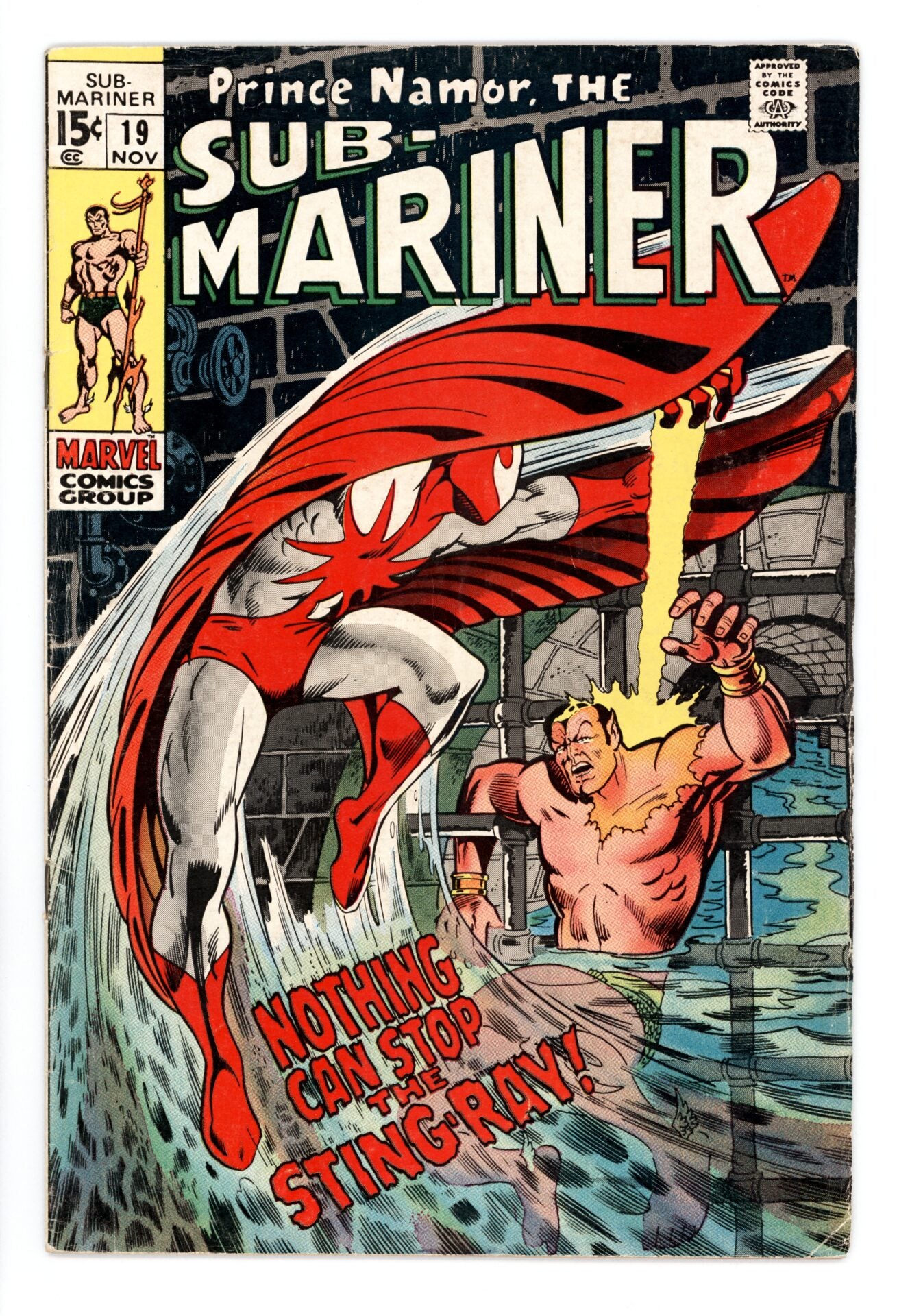 Sub-Mariner #19  VG+  1st App. of Stingray