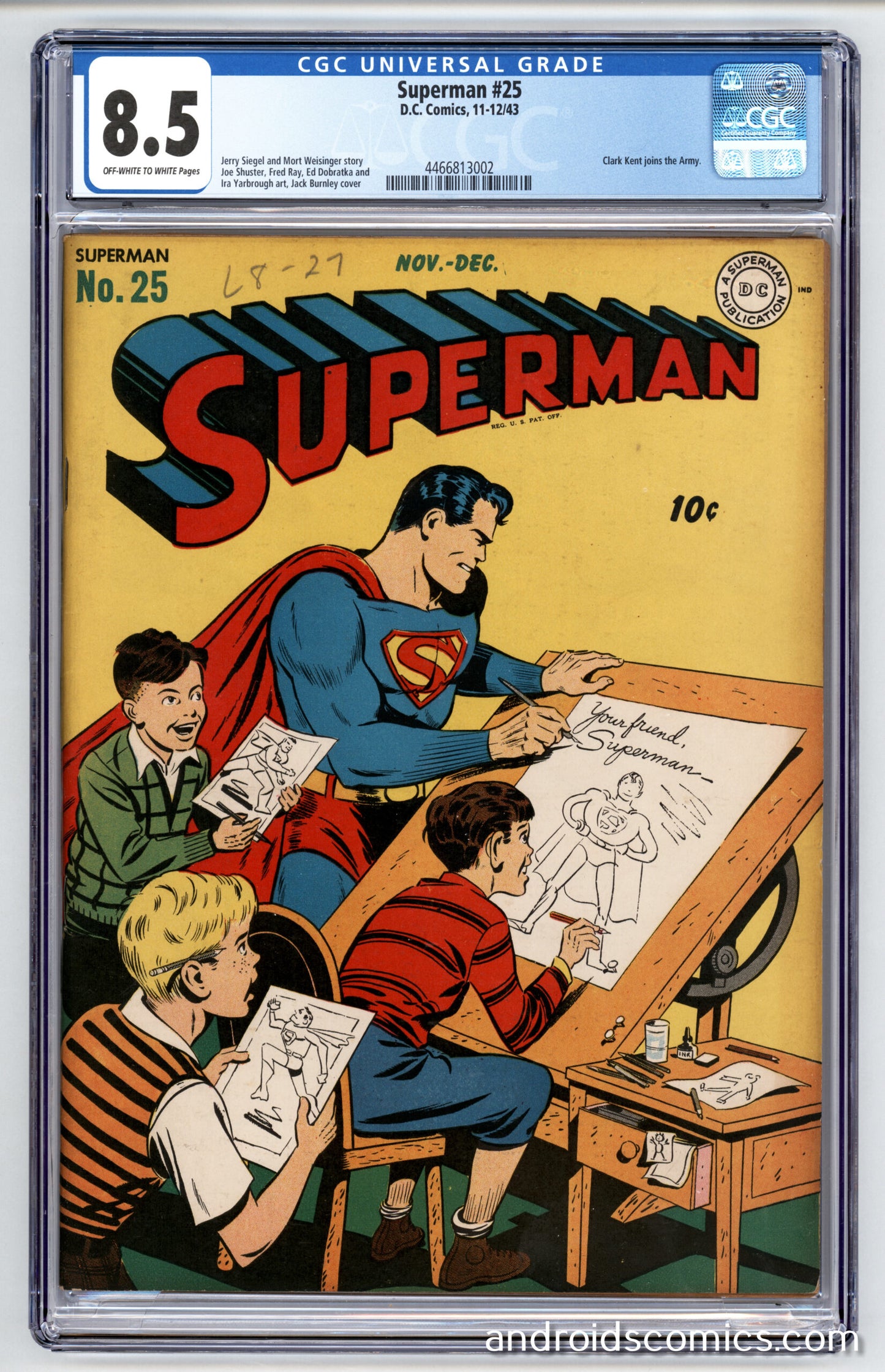 Superman #25 CGC 8.5