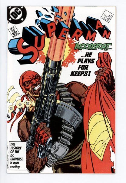 Superman #4  VF-  1st appearance of Bloodsport