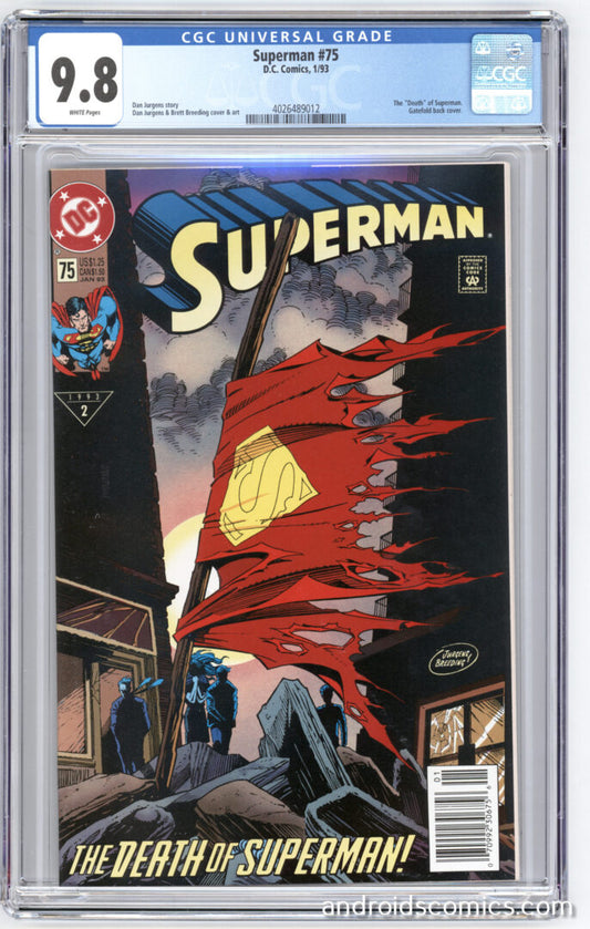 Superman #75 CGC 9.8 "Death" of Superman