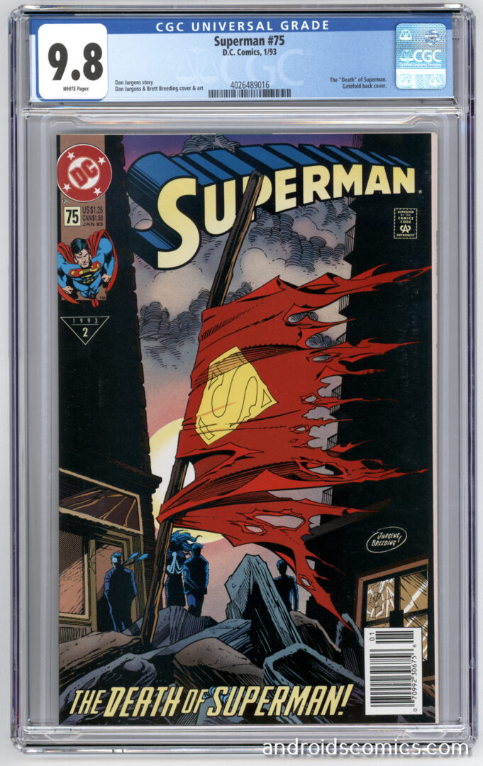 Superman #75CGC 9.8 Newsstand Edition
