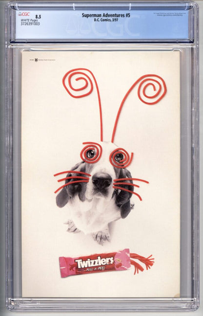 Superman Adventures #5  CGC 8.5  1st App. of Livewire