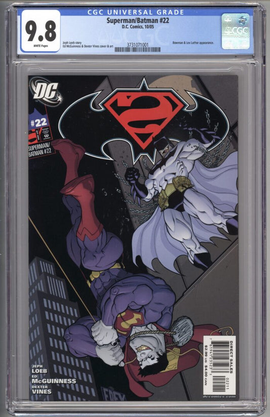 Superman Batman #22  CGC 9.8  1st cameo App. of Batman Beyond