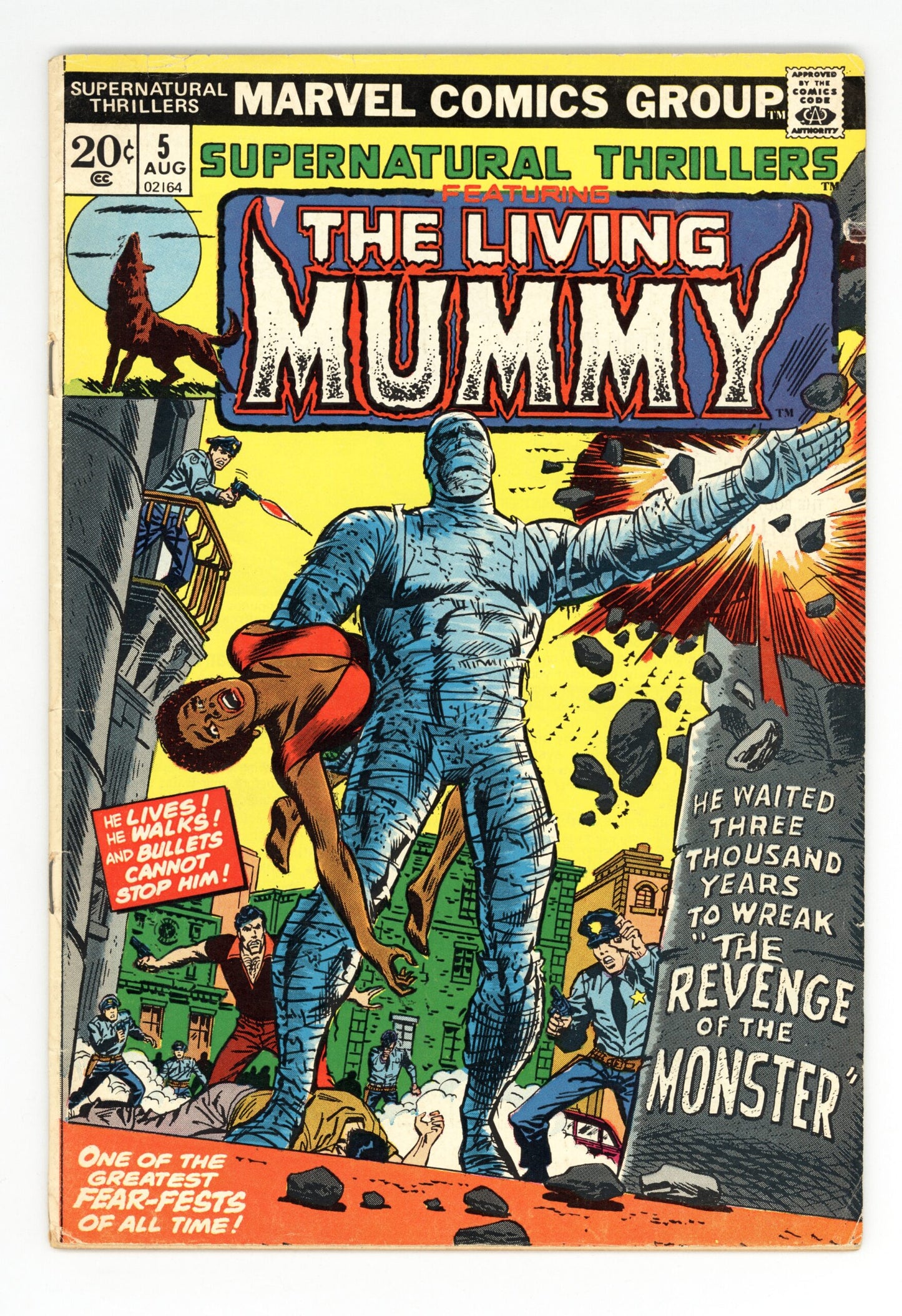 Supernatural Thrillers #5  1st appearance of the Living Mummy