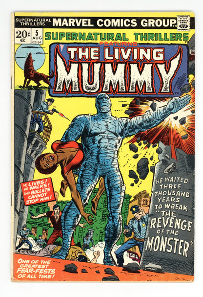 Supernatural Thrillers #5  1st appearance of the Living Mummy