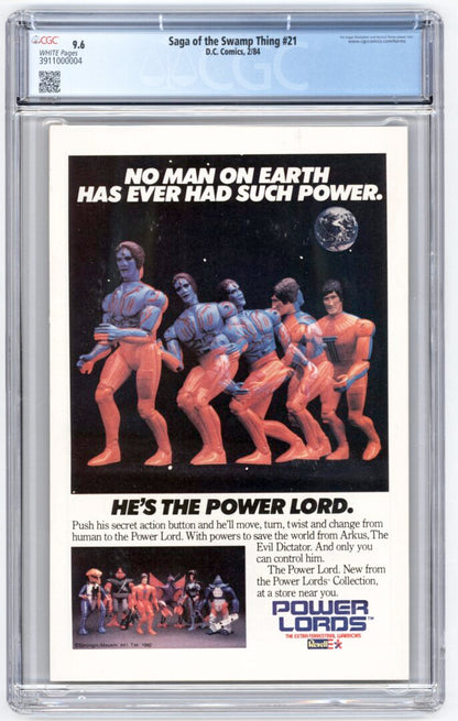 Swamp Thing #21  CGC 9.6  New Origin of Swamp Thing