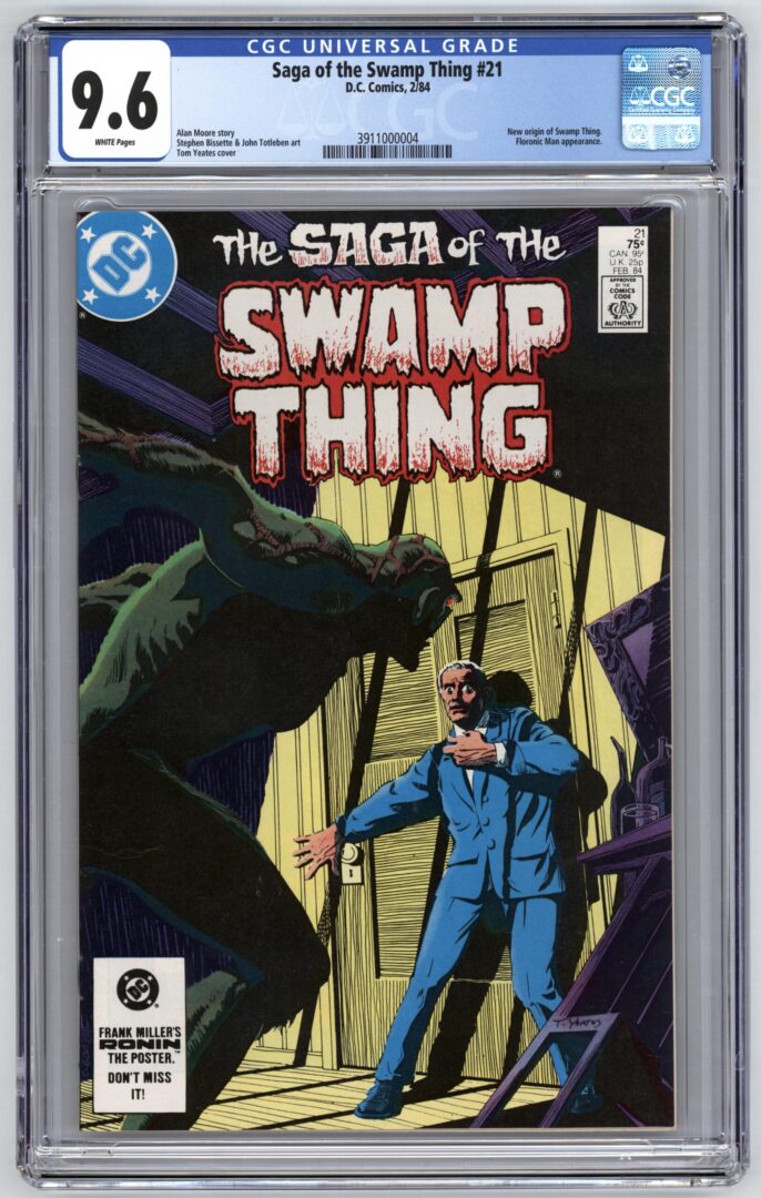 Swamp Thing #21  CGC 9.6  New Origin of Swamp Thing
