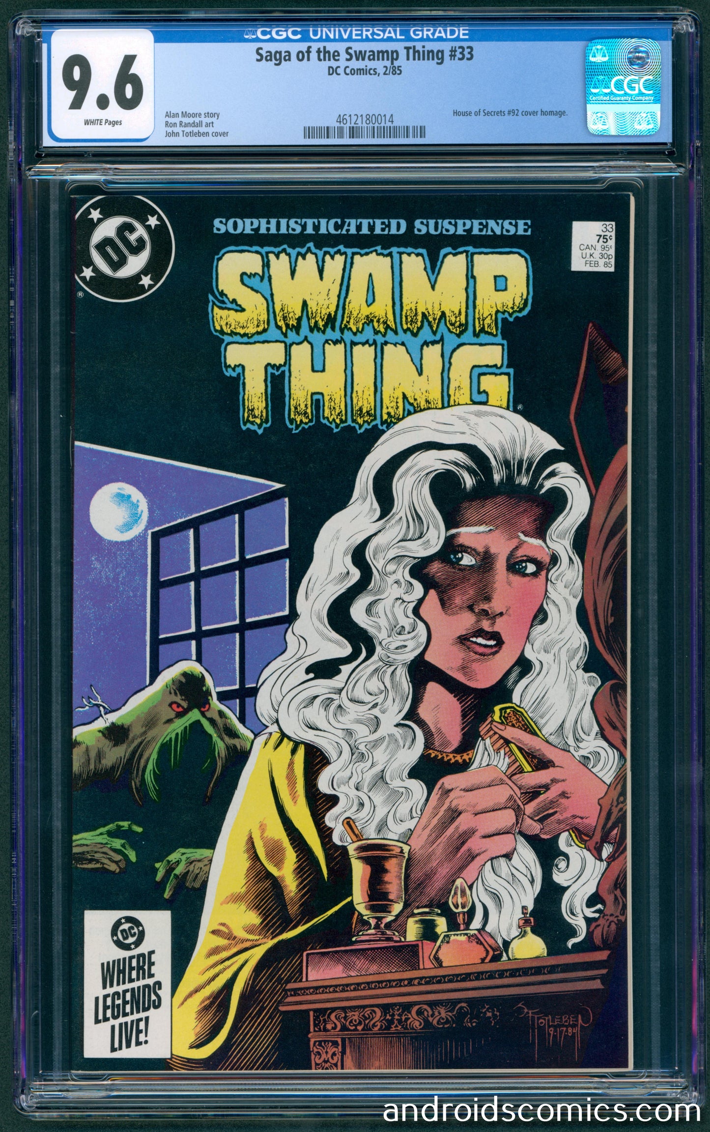 Swamp Thing #33 CGC 9.6