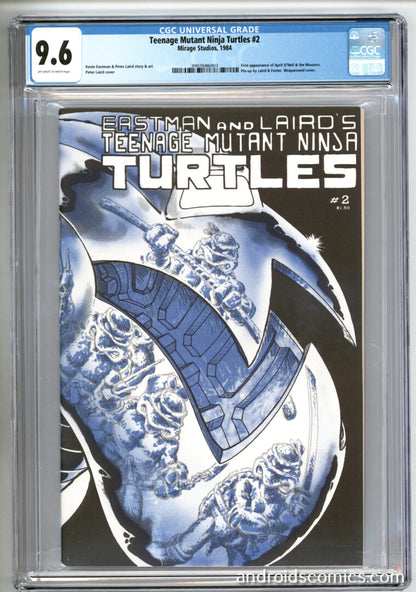 Teenage Mutant Ninja Turtles #2  CGC 9.6  1st App. of April O'Neil