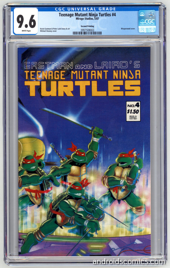 Teenage Mutant Ninja Turtles #4  2nd Print  CGC 9.6