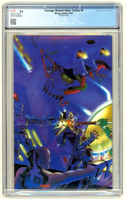 Teenage Mutant Ninja Turtles #4  2nd Print  CGC 9.6