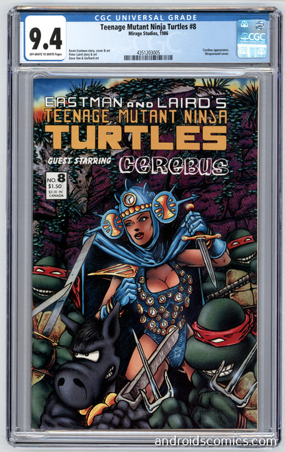 Teenage Mutant Ninja Turtles #8 CGC 9.4