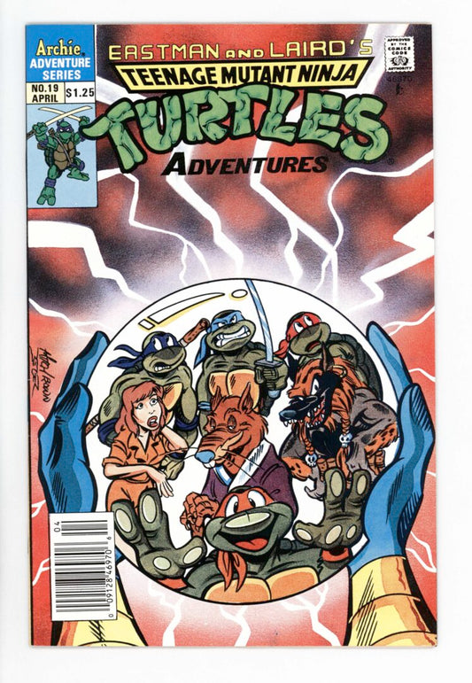 TMNT Adventures #19  NM-  1st team appearance of the Mutanimals