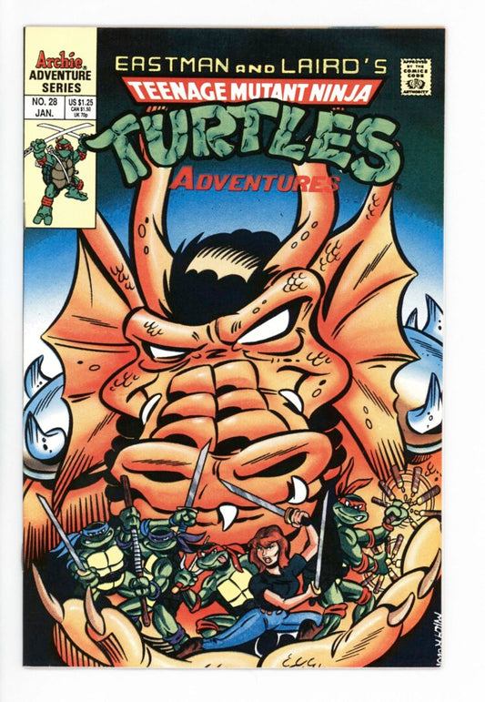 Teenage Mutant Ninja Turtles Adventures #28  FN+  1st App. of Ninjara