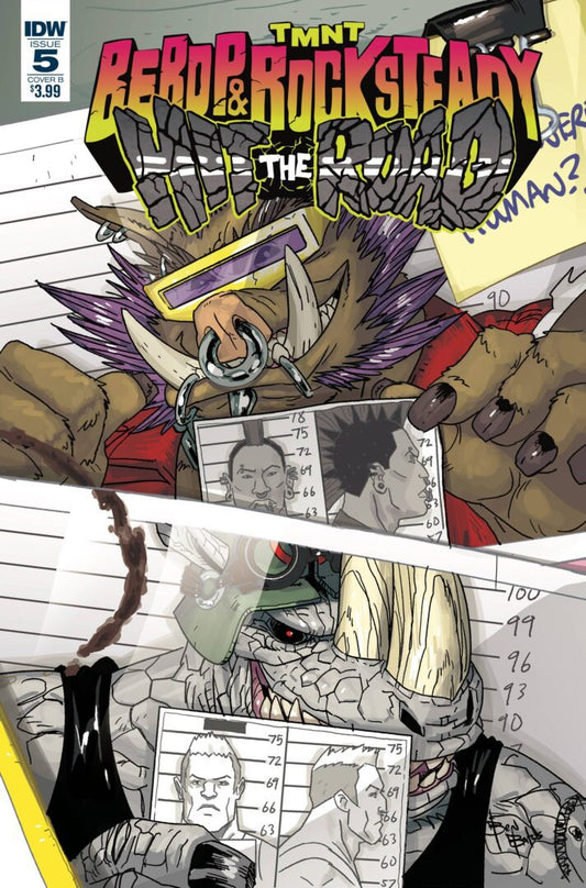 Teenage Mutant Ninja Turtles Bebop & Rocksteady Hit the Road #5  Cover B NM