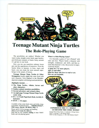 Teenage Mutant Ninja Turtles Adventures #2 FN-