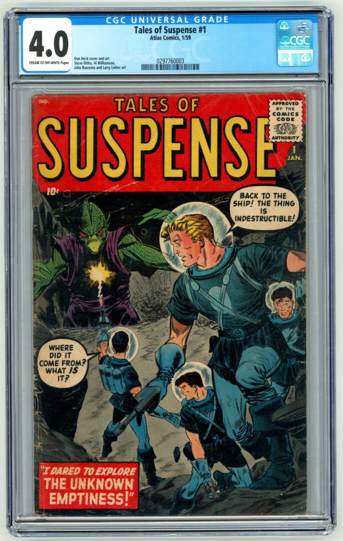 Tales of Suspense #1  CGC 4.0
