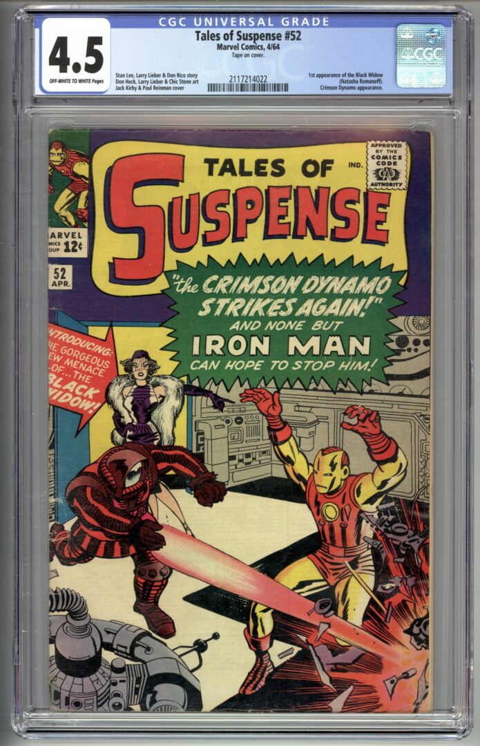Tales of Suspense #52  CGC 4.5  1st appearance of Black Widow