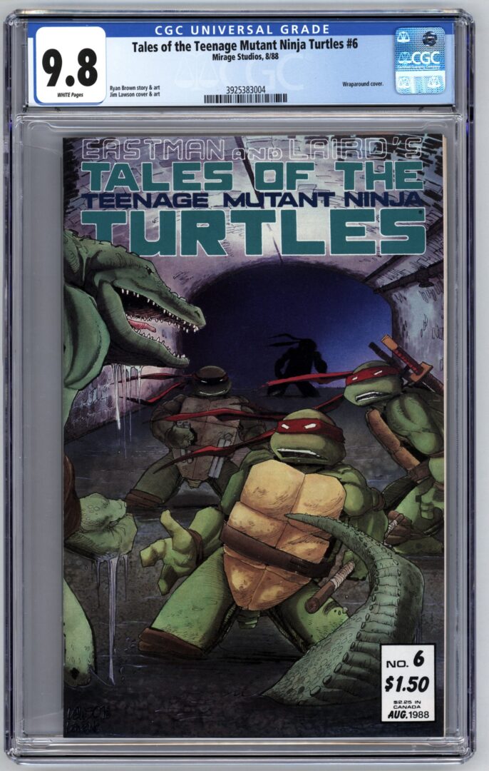 Tales of the Teenage Mutant Ninja Turtles #6  CGC 9.8  1st App. of Leatherhead