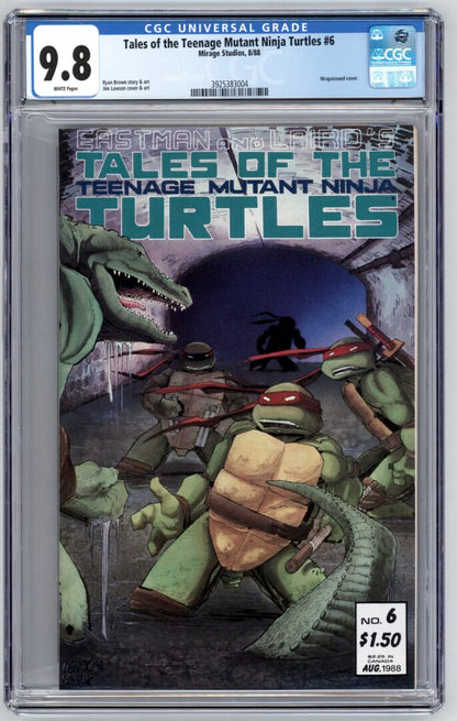 Tales of the Teenage Mutant Ninja Turtles #6  CGC 9.8  1st App. of Leatherhead