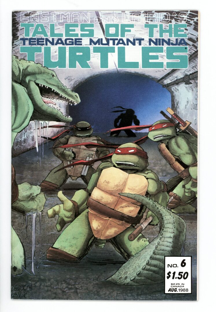 Tales of the Teenage Mutant Ninja Turtles #6  VF-  1st App. of Leatherhead