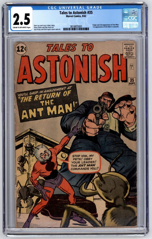 Tales to Astonish #35  CGC 2.5  1st appearance of Ant-Man in costume