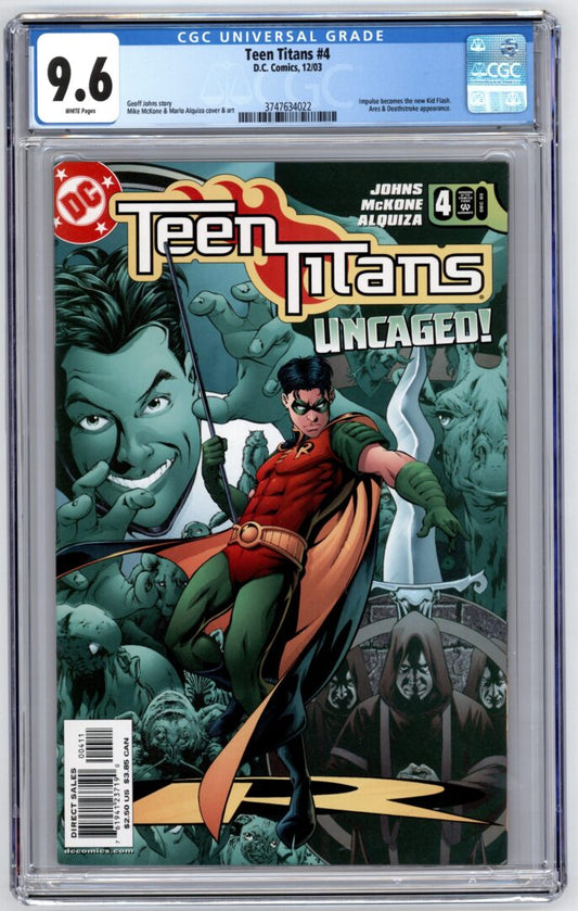 Teen Titans #4  CGC 9.6  Impulse becomes the new Kid Flash