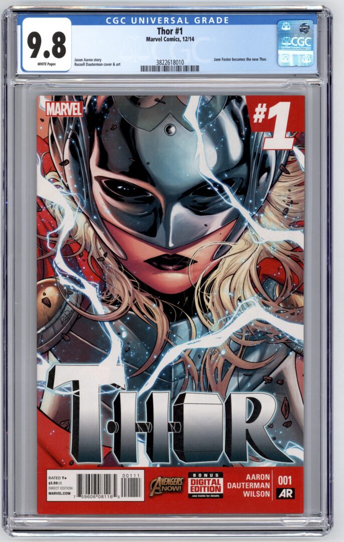 Thor #1  CGC 9.8  Jane Foster become the new Thor