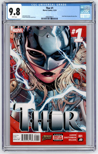 Thor #1  CGC 9.8 Jane Foster becomes  the new Thor