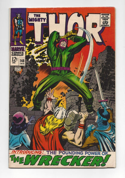 Thor #148  VG  1st appearance of the Wrecker