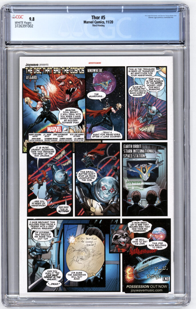 Thor #5  3rd Printing  CGC 9.8 1st full App. of Black Winter