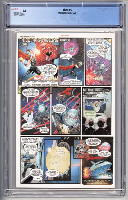 Thor #5  Cover A  CGC 9.8  1st App. of Black Winter