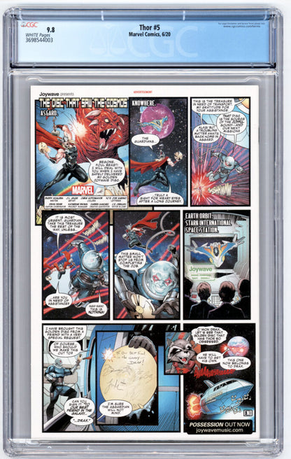 Thor #5  Cover A  CGC 9.8  1st App. of Black Winter