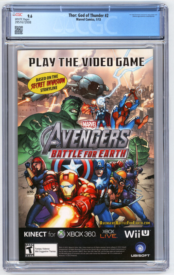 Thor God of Thunder #2  CGC 9.6  1st App. of Gorr the God Butcher