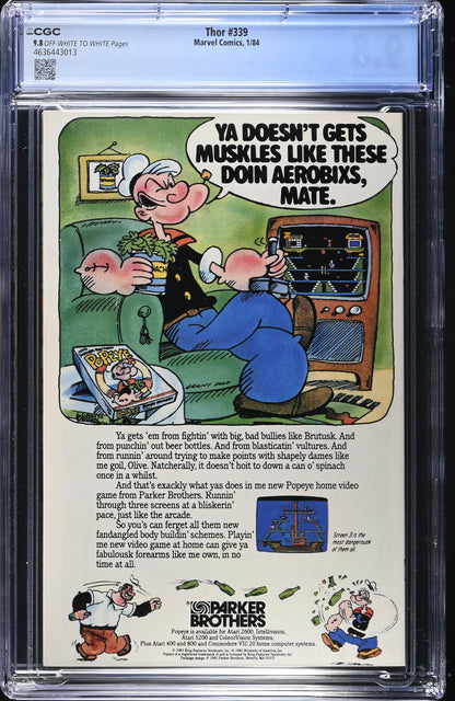 Thor #339  CGC 9.8  1st App. of Stormbreaker